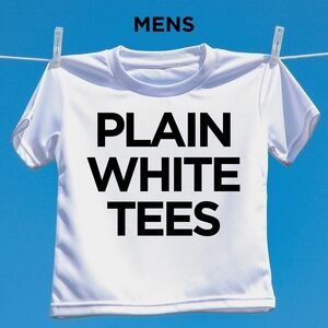 Pack of Mens Plain White Tees!